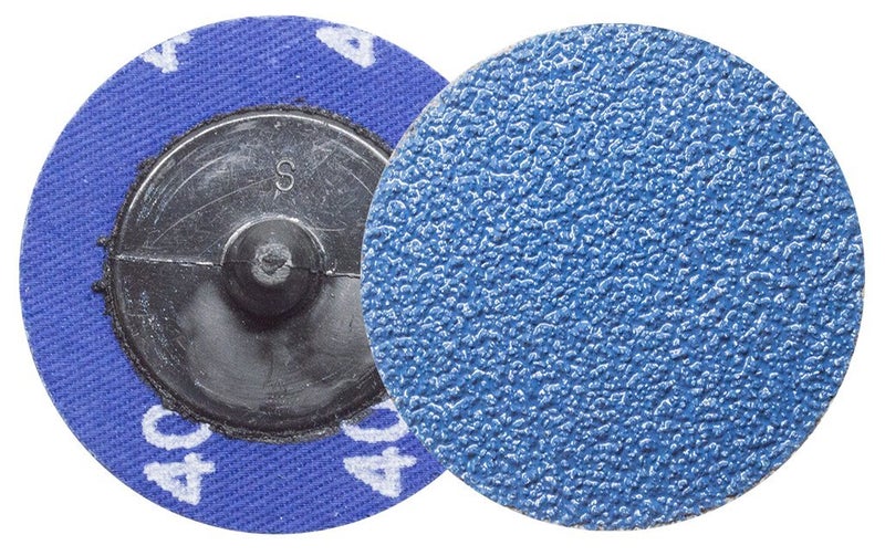 Benchmark Abrasives 2 Inch Sanding Discs Quick Change Zirconia - Male R Type Backing Drill & Die Grinder Sanding Disc for Deburring Polishing Rust Remover for Metal Paint Stripper (25 Pack), Mix Grit - Image 3