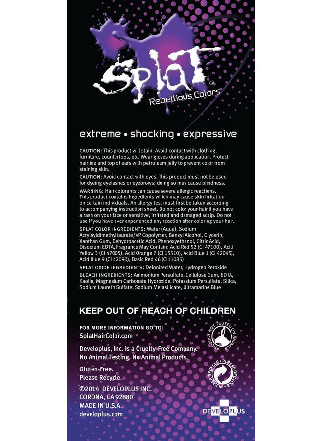 SPLAT Rebellious Colors Hair Coloring Complete Kit Rain Ombre - Image 4