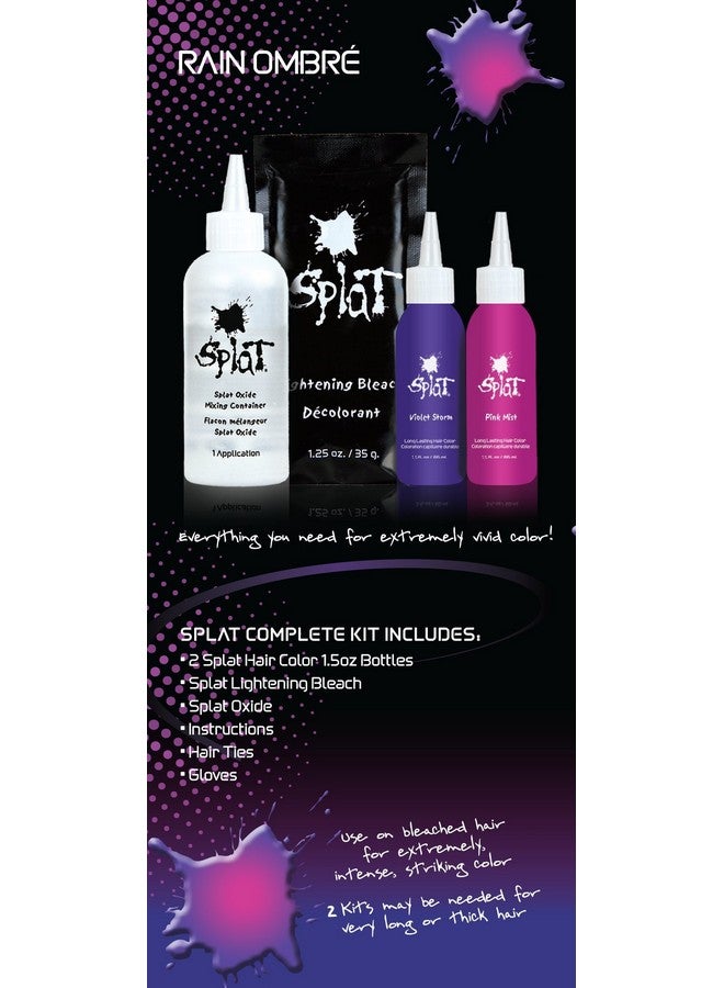 SPLAT Rebellious Colors Hair Coloring Complete Kit Rain Ombre - Image 5