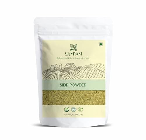 SAMYAM Natural SidrJujube Powder 500g 11 lb Natural Hair and Body Cleanser Herbal Soap - Image 1