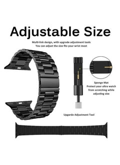 keloray Compatible Apple Watch Straps  42mm 44mm 45mm 49mm, Stainless Steel iWatch Band with Case for Apple Watch Series 8/7/6/5/4/3/2/1/SE/SE2/Ultra  - Image 3