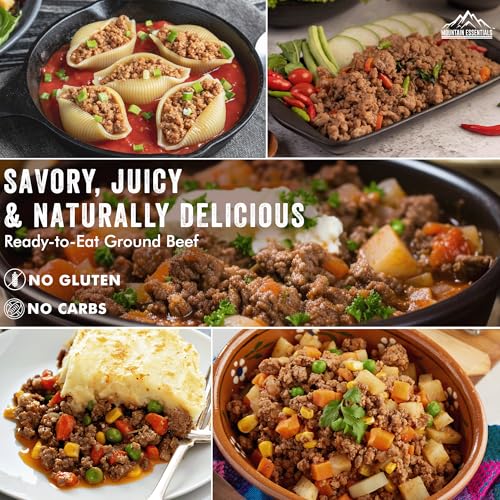 MOUNTAIN ESSENTIALS All Natural Canned Ground Beef 28 Oz  Fully Cooked Ready to Eat Hamburger Meat  Pantry Staple for Everyday Meals Emergency  Survival  5Year Shelf Life  Made in USA  1 Pack - Image 5