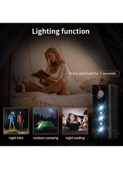 Arabest دش التخييم المحمول، مضخة دش للتخييم مع بطاريات USB قابلة لإعادة الشحن قابلة للفصل، رأس دش محمول في الهواء الطلق، مضخات المياه من الدلو إلى تيار دش ثابت ولطيف، للتخييم والسفر  - Image 5