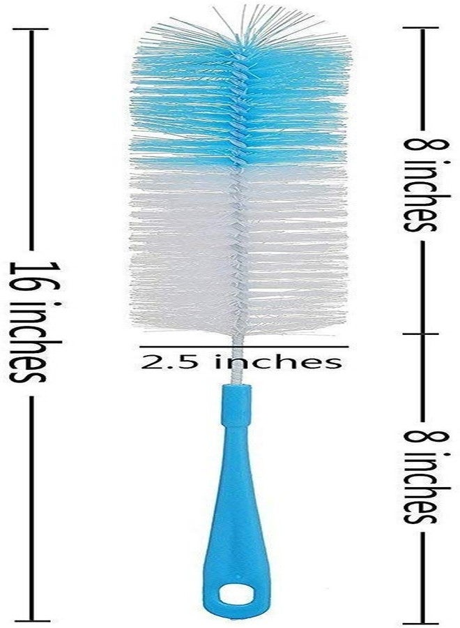 SVDK Plastic Multipurpose Bottle Cleaning Brush for Baby Feeding Bottle Water Glass Bottle Cleaner Long Handle Brush(Colour May Vary) -Set of 2 - Image 5