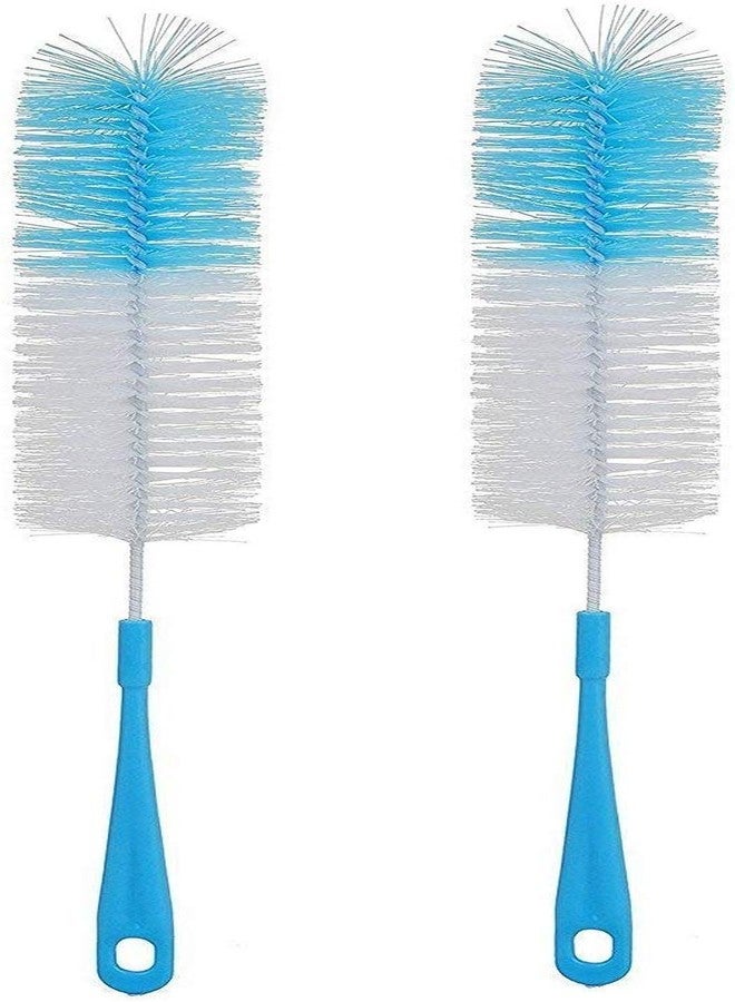 SVDK Plastic Multipurpose Bottle Cleaning Brush for Baby Feeding Bottle Water Glass Bottle Cleaner Long Handle Brush(Colour May Vary) -Set of 2 - Image 1