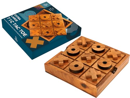 BSIRI Extra Large Tic Tac Toe Board Games Ideal for Games Family Games and Game Night for Adults Farmhouse Decor for Coffee Table Decor Unique Gifts for All Occasions 86 Inch - Image 1