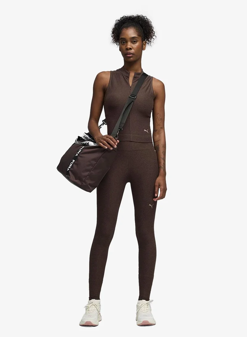 Puma Chocolate Brown Heather Cloudspun High-Waist Tights for Women | Best Price UAE