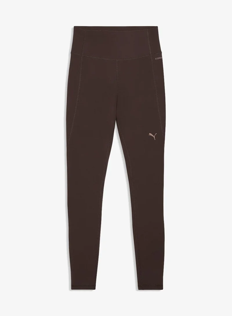 Puma Chocolate Brown Heather Cloudspun High-Waist Tights for Women | Best Price UAE