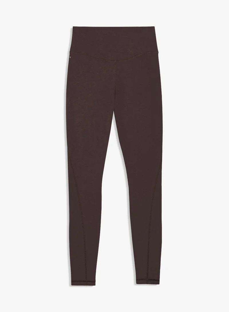 Puma Chocolate Brown Heather Cloudspun High-Waist Tights for Women | Best Price UAE