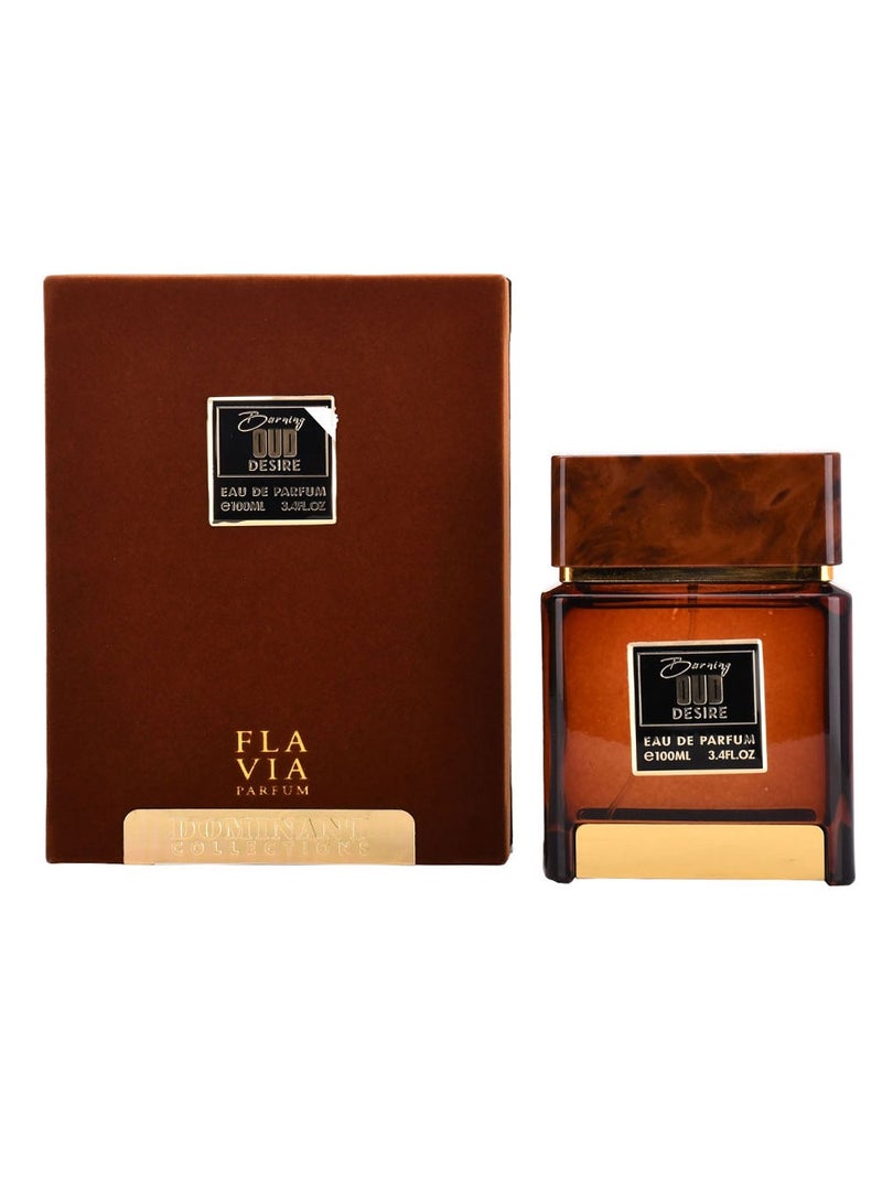 فلافيا عطر بيرننج عود ديزاير دومينانت كوليكشن للرجال أو دي بارفان 100 مل | تجسيد للرجولة والجاذبية - Image 2