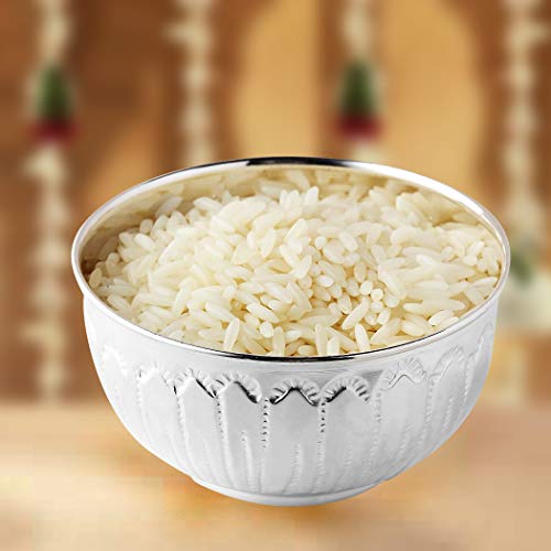 PRD CARATCAFE 925 Sterling Silver 20 GMS (10 x 2 pcs) Small Plates Dish/Katori/Wati (2 Pcs) for Diwali Puja Dhanteras Mandir - Image 5