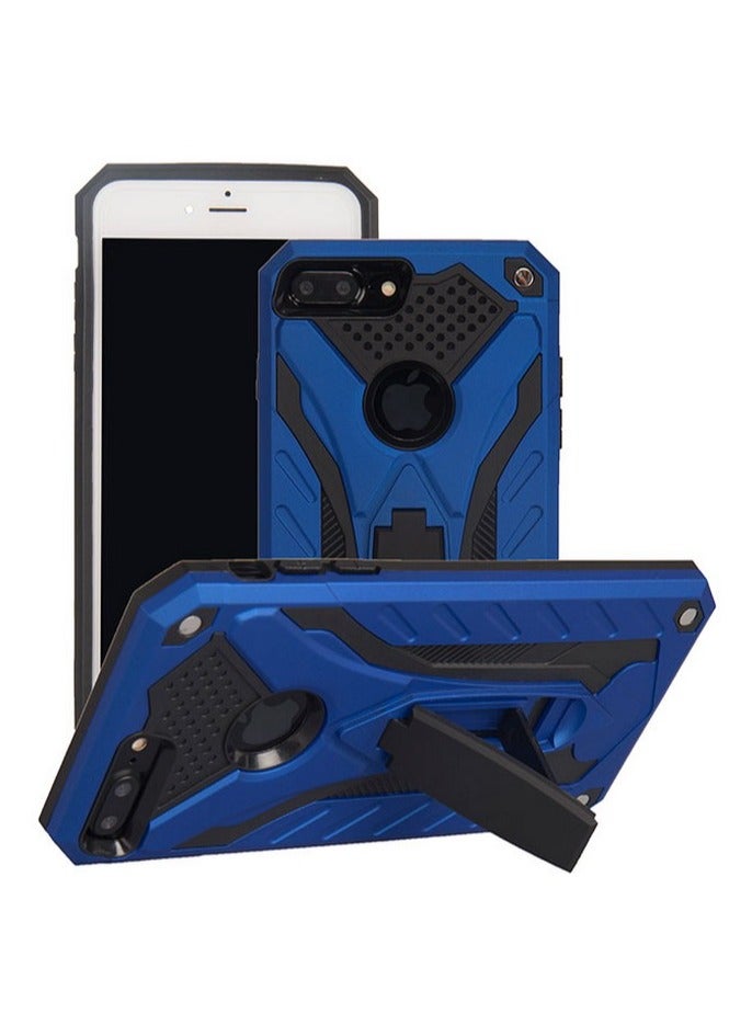 Bills iPhone 7 PLUS Premium Armor Case Built-In Kickstand - Military-Grade Shockproof Protective Cover with Reinforced Corners (Blue)  - Image 4