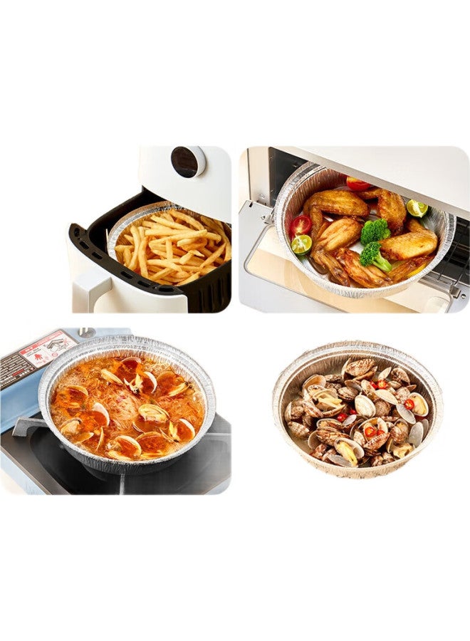 JD.com Jd Jingzao Air Fryer Oven Special Aluminum Foil Bowl Plate For Barbecue Camping Diameter 18.5Cm [40 Pieces] - Image 2