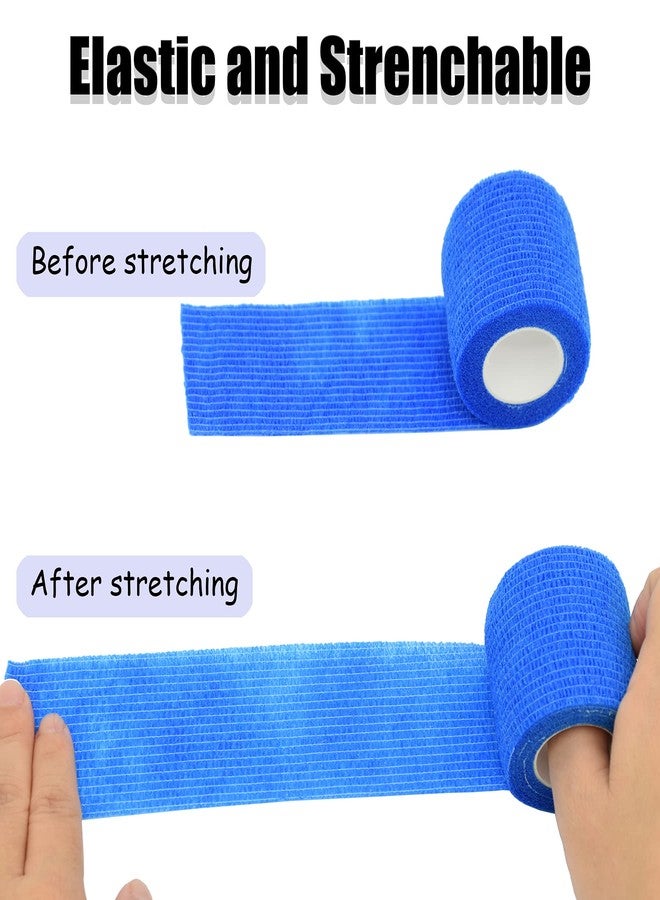 Twavang 6 Pack 2 Inches Self Adhesive Bandage Wrap Breathable Cohesive Bandage Elastic Tape for Pets, Athletic, Sports, Wrist, Knee, Ankle(5 Yards Per Roll, Mixed Colors) - Image 4