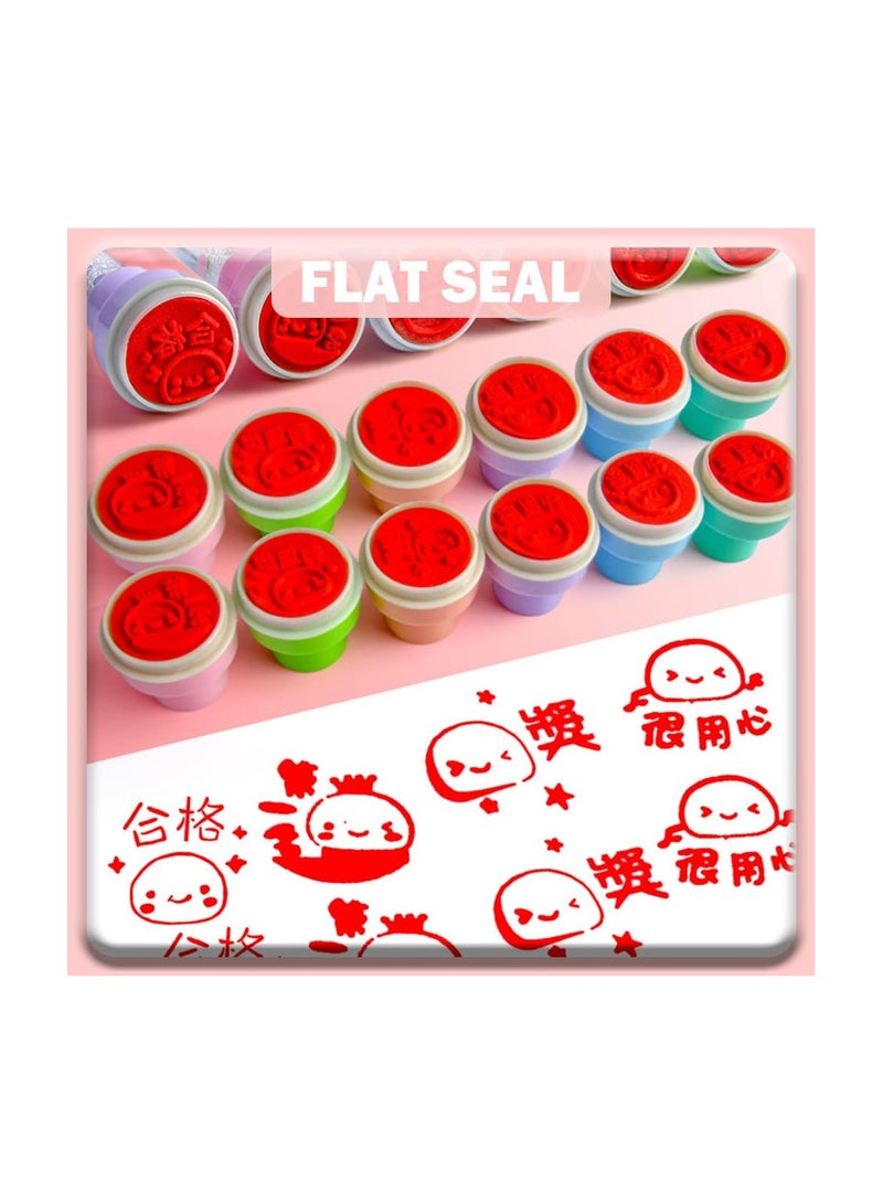 Zikra Magic Blowing Ballpoint Pen for Kids, Creative 5 in1 Multifunctional Cartoon Seal Bubble Ballpoint Pen, Upgrade Magic Bubble Roller Stamp Ballpoint Pen for Children Students Gift Reward (6PCS) - Image 3