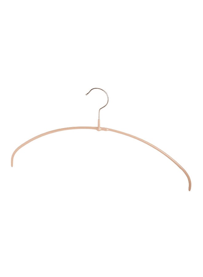 Mawa Economic Euro Space-Saving Grip Coating Rotating Hook Cloth Hanger Latte Macchiato 8.75 x 0.12 x 15 Inch 04145 22 001  - Image 1