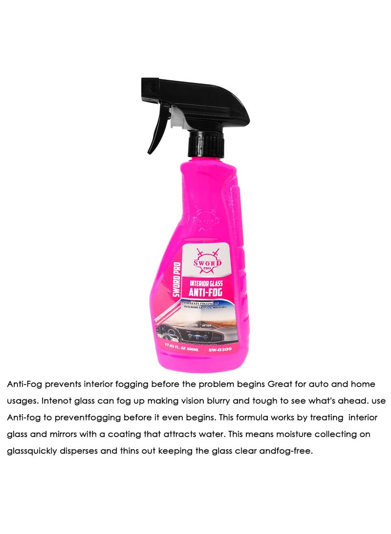 SWORD PRO Interior Glass Anti Fog Glass And Mirror Cleaner SW-0309 - Image 2