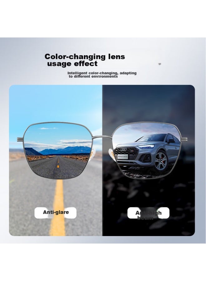 Caponi Photochromic Polarized Sungl For Men, Outdoor Driving Specific Night Vision Gl, Day And Night Dual-use Uv Protection - Image 4
