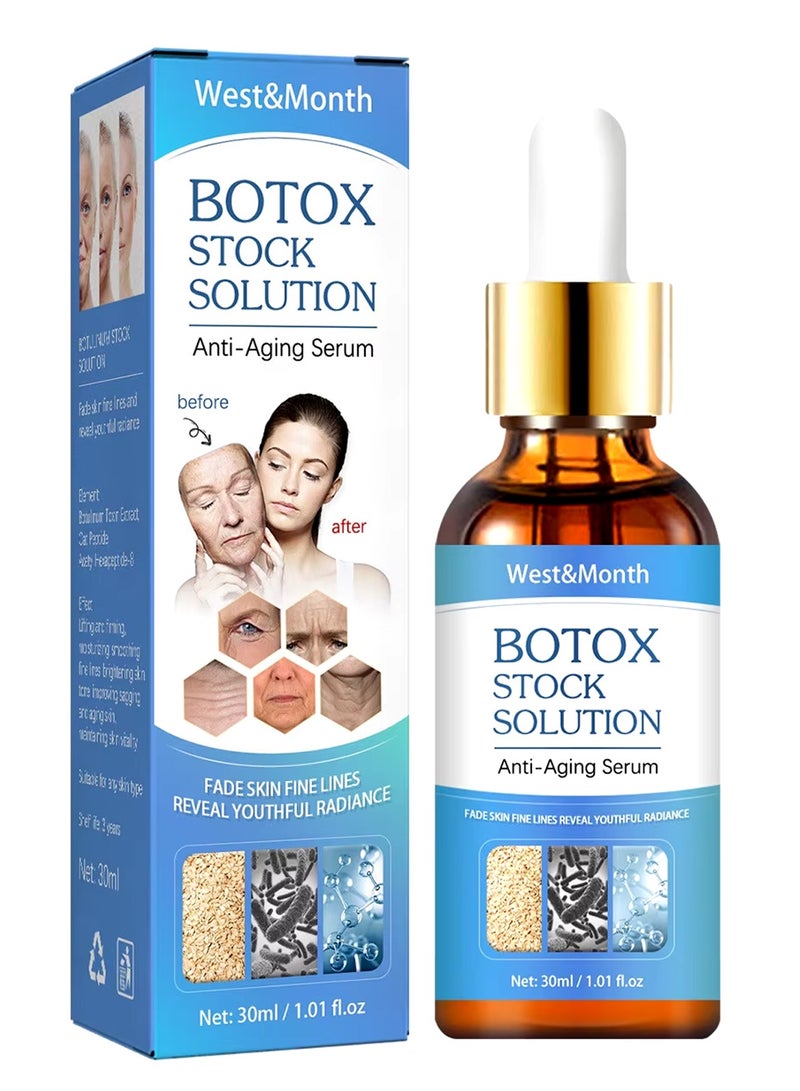 West&Month سيروم الكولاجين المضاد للشيخوخة مع فيتامين C، يعزز المرونة، يقلل التجاعيد ويشد البشرة للنساء - 30 مل - Image 1
