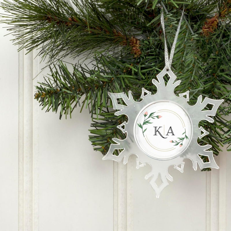 Snapins Make Your Own Acrylic Craft Photo Snowflake Christmas Ornaments - 12 Pack - Image 5