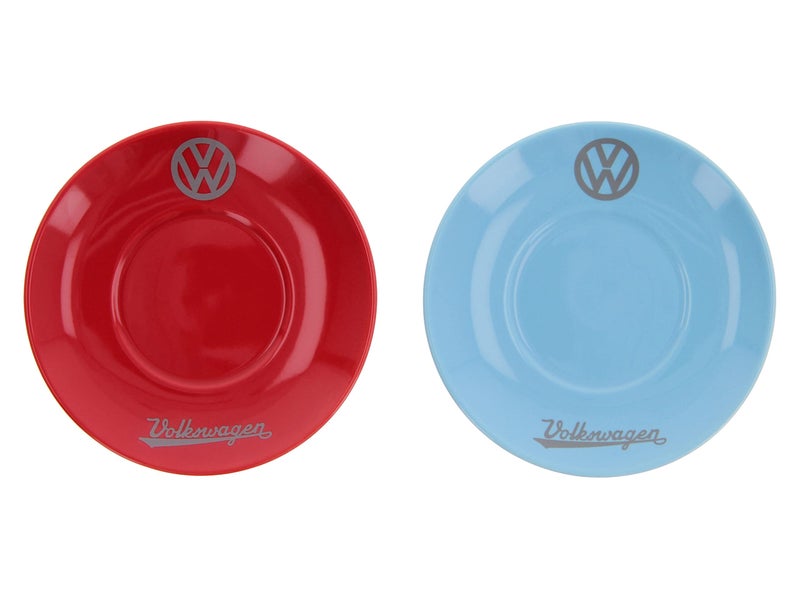 BRISA VW Collection - Volkswagen Espresso Cups Coffee-Tea-Cappuccino Set in T1 Bus Campervan Design (Bus Front/100ml/3.4 fl oz) (Set of 2 (red, blue)) - Image 5