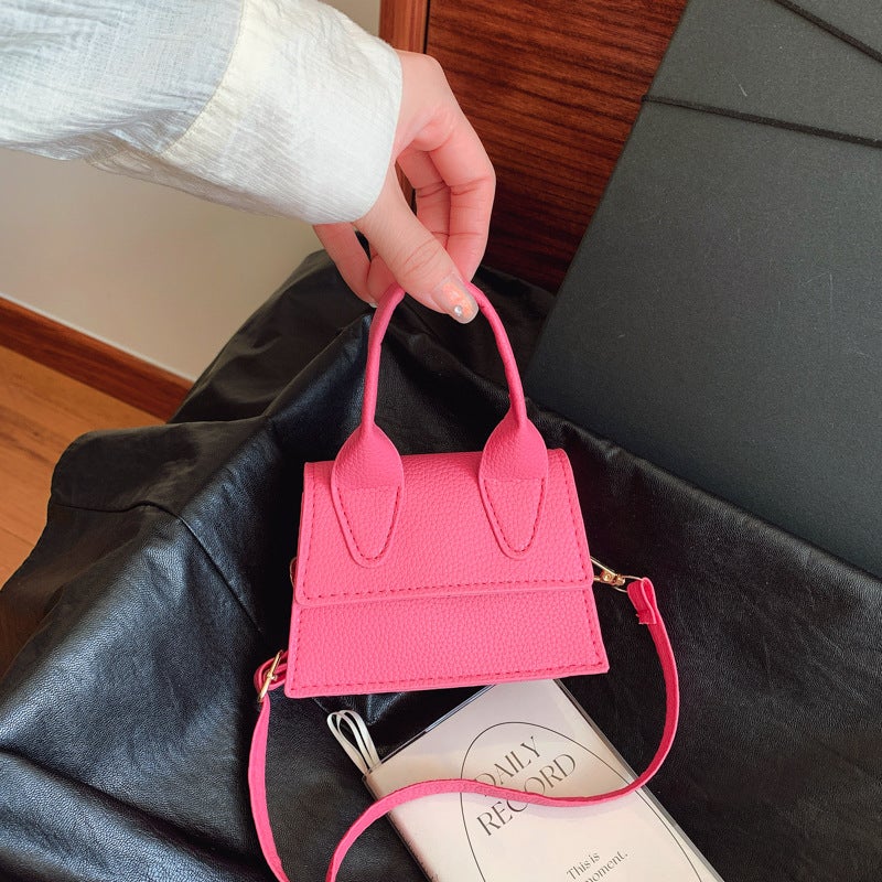 Fashion Retro New Mini Phone Bag For Women, Niche Solid Color Versatile Personality Shopping Exquisite French Crossbody Bag - Image 3