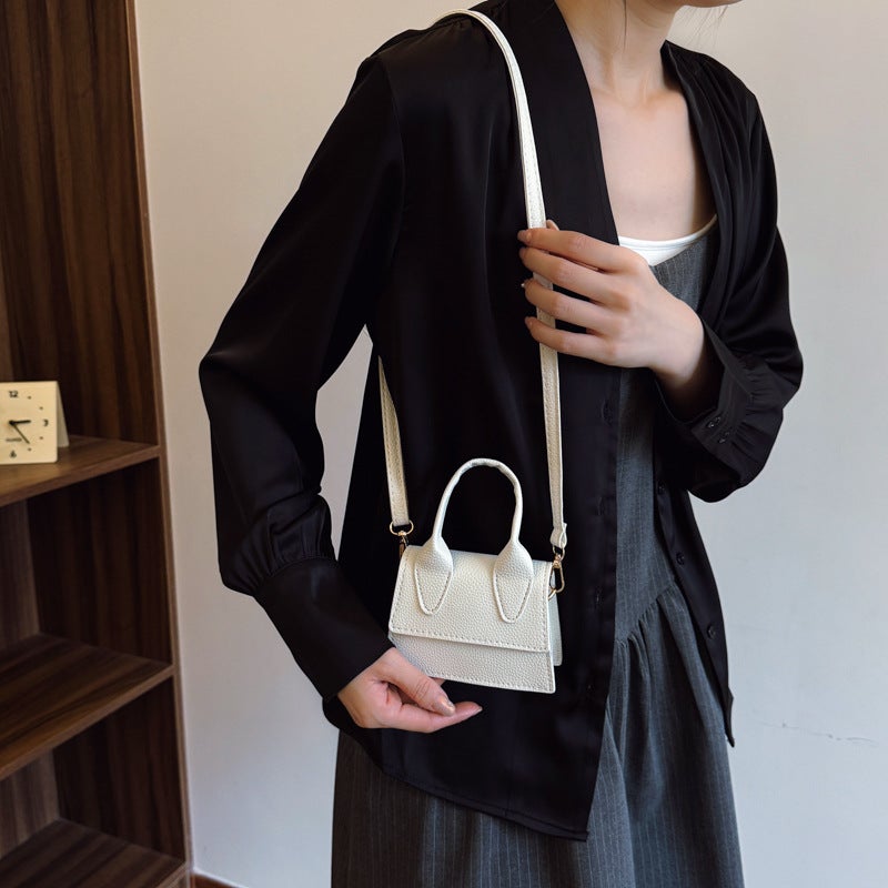 Fashion Retro New Mini Phone Bag For Women, Niche Solid Color Versatile Personality Shopping Exquisite French Crossbody Bag - Image 4