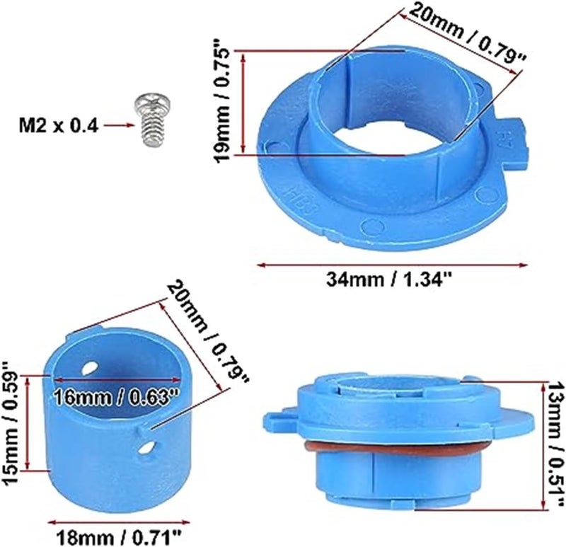 QASULER H7 LED Headlight Adapter Base Sockets - Image 2