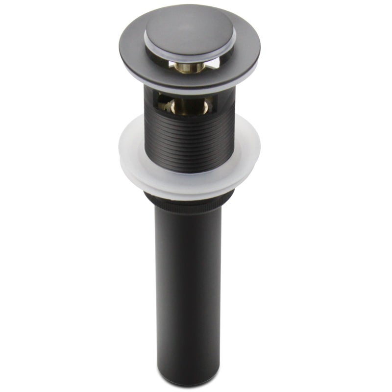 ALLWIN-HOUSEWARE W Pop Up Drain Stopper with Overflow Bathroom Lavatory Vanity Vessel Sink Drain Black
