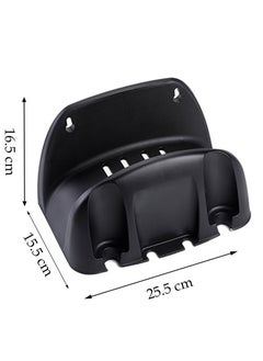 NIBEMINENT Wall-Mounted Hose Holder, Garden Organizer Cable Storage Rack Hanger Bracket Fence Mounted Reel Shed Comfort Grip & Rust Resistant - Professional Gardening Tool (Black)  - Image 3