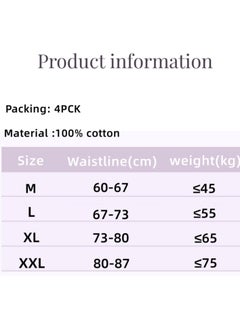 AUTOYSUR Women Disposable Underwear, 4PCS Women Disposable Maternity Knickers After Birth Underwear for Hospital Bag, Travel Briefs, Period Pants Period Underwear Briefs  - Image 5