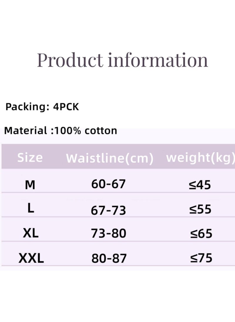 AUTOYSUR Women Disposable Underwear, 4PCS Women Disposable Maternity Knickers After Birth Underwear for Hospital Bag, Travel Briefs, Period Pants Period Underwear Briefs  - Image 5