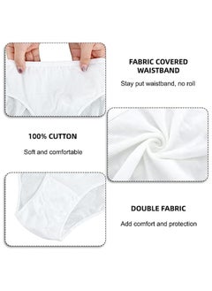 AUTOYSUR Women Disposable Underwear, 4PCS Women Disposable Maternity Knickers After Birth Underwear for Hospital Bag, Travel Briefs, Period Pants Period Underwear Briefs  - Image 3