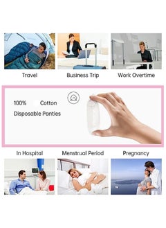 AUTOYSUR Women Disposable Underwear, 4PCS Women Disposable Maternity Knickers After Birth Underwear for Hospital Bag, Travel Briefs, Period Pants Period Underwear Briefs  - Image 4