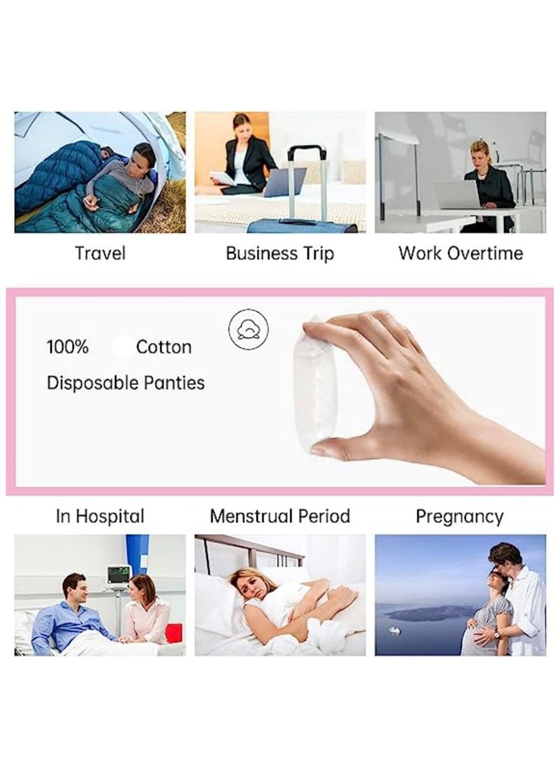 AUTOYSUR Women Disposable Underwear, 4PCS Women Disposable Maternity Knickers After Birth Underwear for Hospital Bag, Travel Briefs, Period Pants Period Underwear Briefs  - Image 4