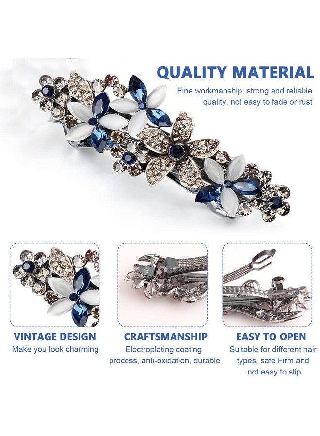 maycreate Hair Clip For Women Opal Rhinestone Hair Clip Hair Accessories For Stylish Barrettes Spring Clip French Hair Clip Gift Hair Clip For Women Girls - Image 4