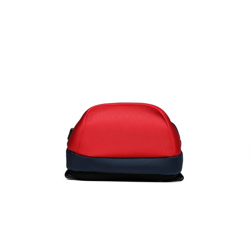 OZUKO حقيبة ظهر كتف مضادة للسرقة للرجال مع منفذ USB وتفاصيل عاكسة، حقيبة حمل يومية، متوسطة، حمراء، 9223 - Image 5