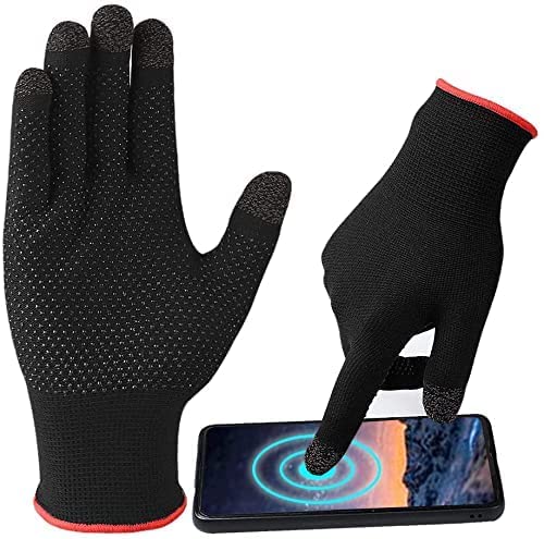 AMBLIC New Full Finger Bike Riding Gloves for Men & Women with Touch Screen Sensitivity Anti-Sweat Breathable Nano Silver Fiber Gloves for Riding, Travelling(Nylon, Cycling) - Image 2