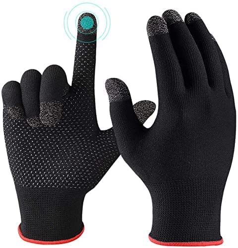 AMBLIC New Full Finger Bike Riding Gloves for Men & Women with Touch Screen Sensitivity Anti-Sweat Breathable Nano Silver Fiber Gloves for Riding, Travelling(Nylon, Cycling) - Image 3