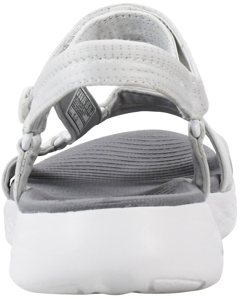 Skechers Women's On-The-GO 600 - Brilliancy Sandals, White/Grey 8 Wide - Image 3