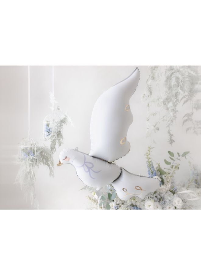 PartyDeco Foil balloon Dove 80x100 cm - Image 1