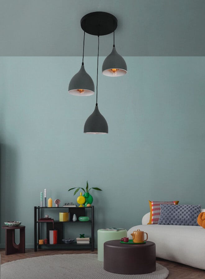 Best Power Modern Kitchen Chandelier 3 Lamps Light 1010-3 with E27 Lamp Base (Bulb Not Included), 130cm Adjustable Length – Perfect for Kitchen & Dining Spaces  - Image 3