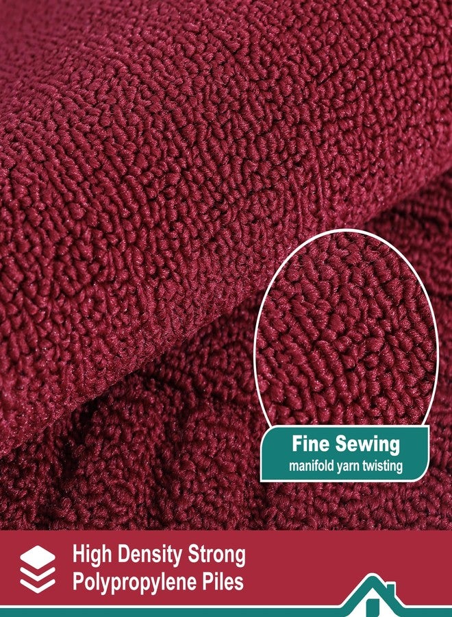 BEQHAUSE-Kitchen-Rugs-and-Mats Non Skid Washable Kitchen Mats for Floor Red Kitchen Rug Polypropylene Kitchen Mat with TPR Backing 20”x30” - Image 2
