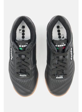 DIADORA Kids Boy Lace Up Outdoor Shoes, Black  - Image 4