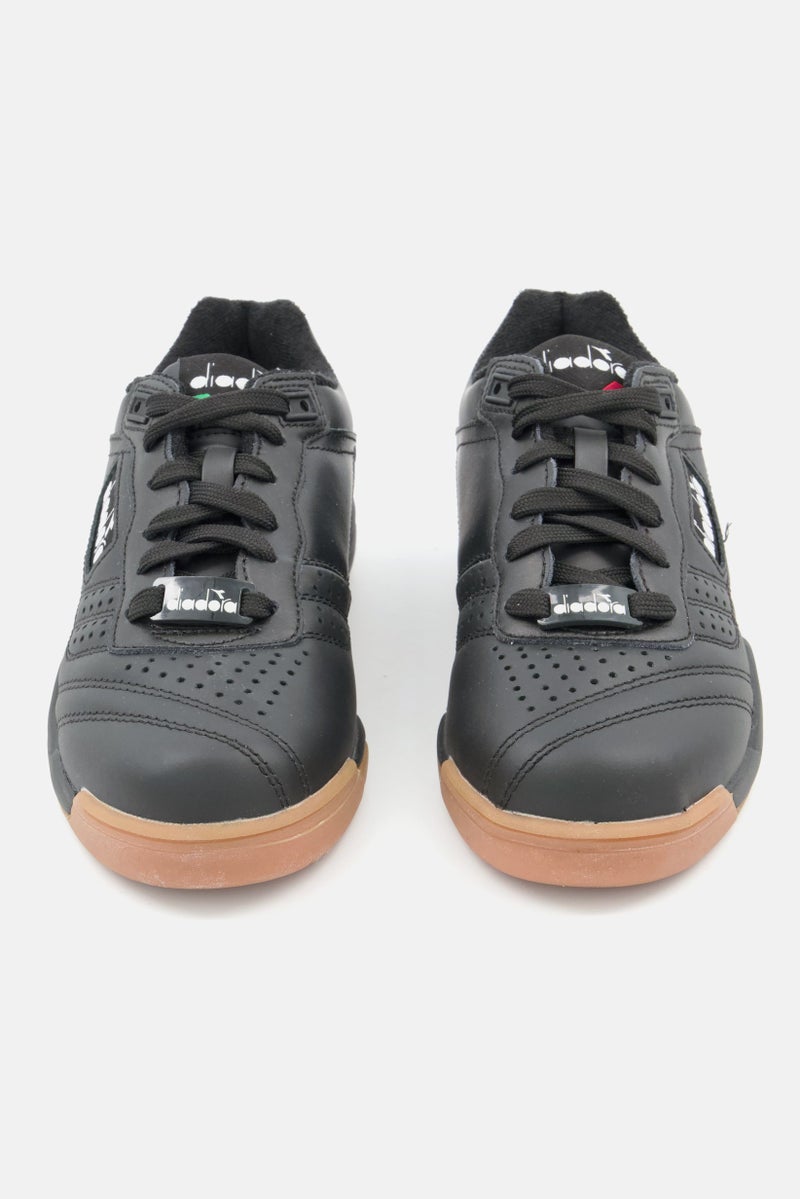 DIADORA Kids Boy Lace Up Outdoor Shoes, Black - Image 3