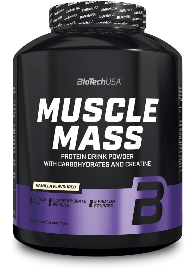 BioTechUSA Biotech USA Muscle Mass Vanilla 4000g  - Image 1