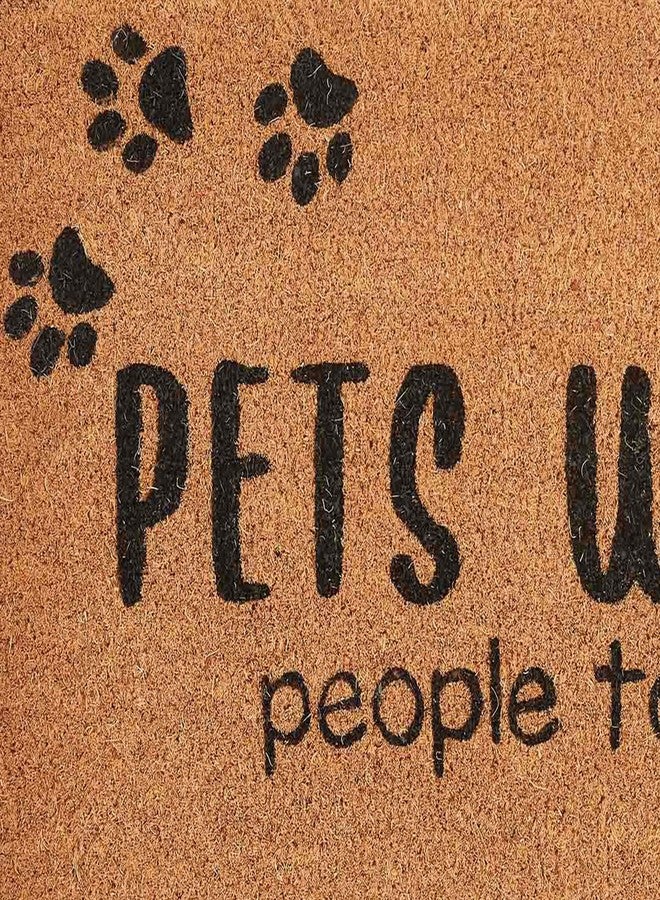 Park Designs Pets Welcome People Tolerated Doormat 1'6''x2'6'' - Image 3