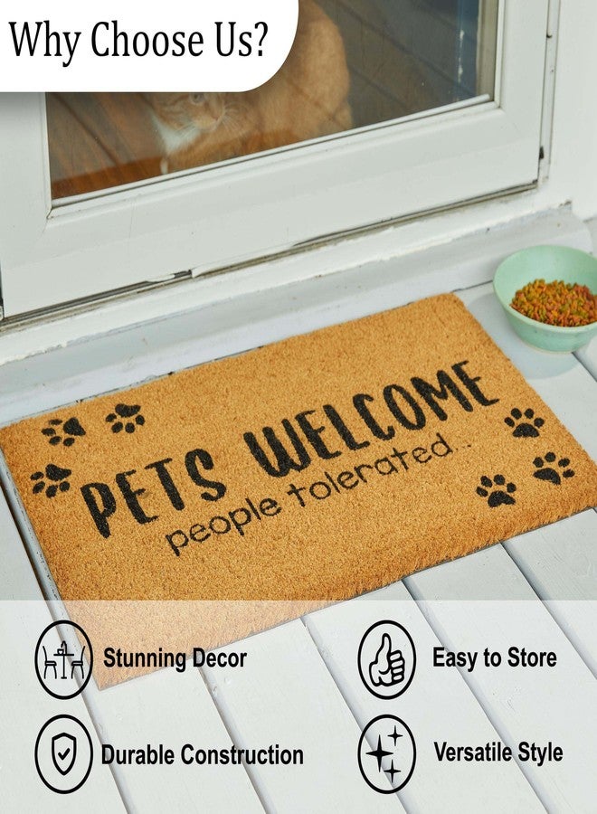 Park Designs Pets Welcome People Tolerated Doormat 1'6''x2'6'' - Image 5