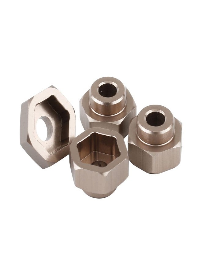 Rchobbytop 4 Sets 12mm to 17mm Hub Hex Adaptor Converter & Locknut & Wrench Upgrade Parts for 1/8 RC Wheels Fit 1/10 On-Road Off Road Car Tamiya Axial Traxxas HPI HSP Losi Kyosho Redcat (Titanium) - Image 5