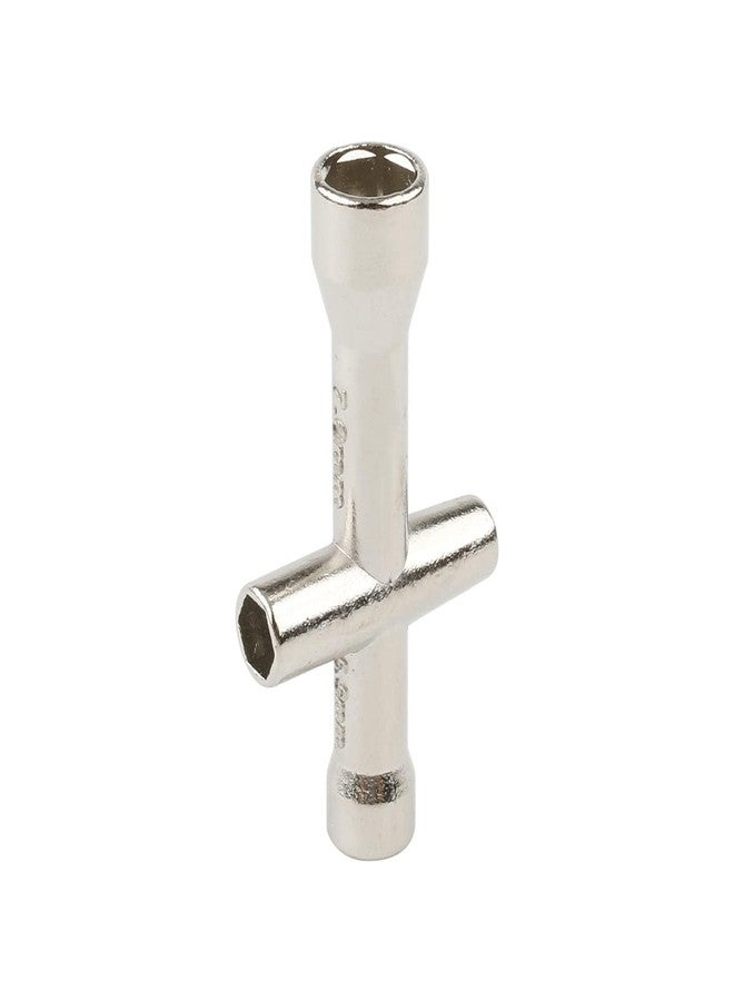 Rchobbytop 4 Sets 12mm to 17mm Hub Hex Adaptor Converter & Locknut & Wrench Upgrade Parts for 1/8 RC Wheels Fit 1/10 On-Road Off Road Car Tamiya Axial Traxxas HPI HSP Losi Kyosho Redcat (Titanium) - Image 4
